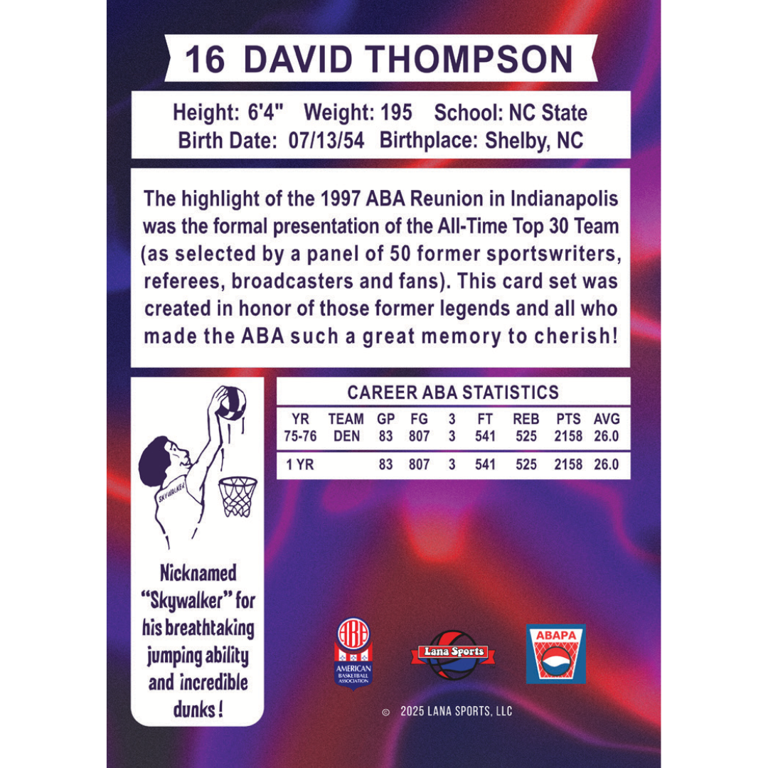 2025 ABA Redemption Trading Cards