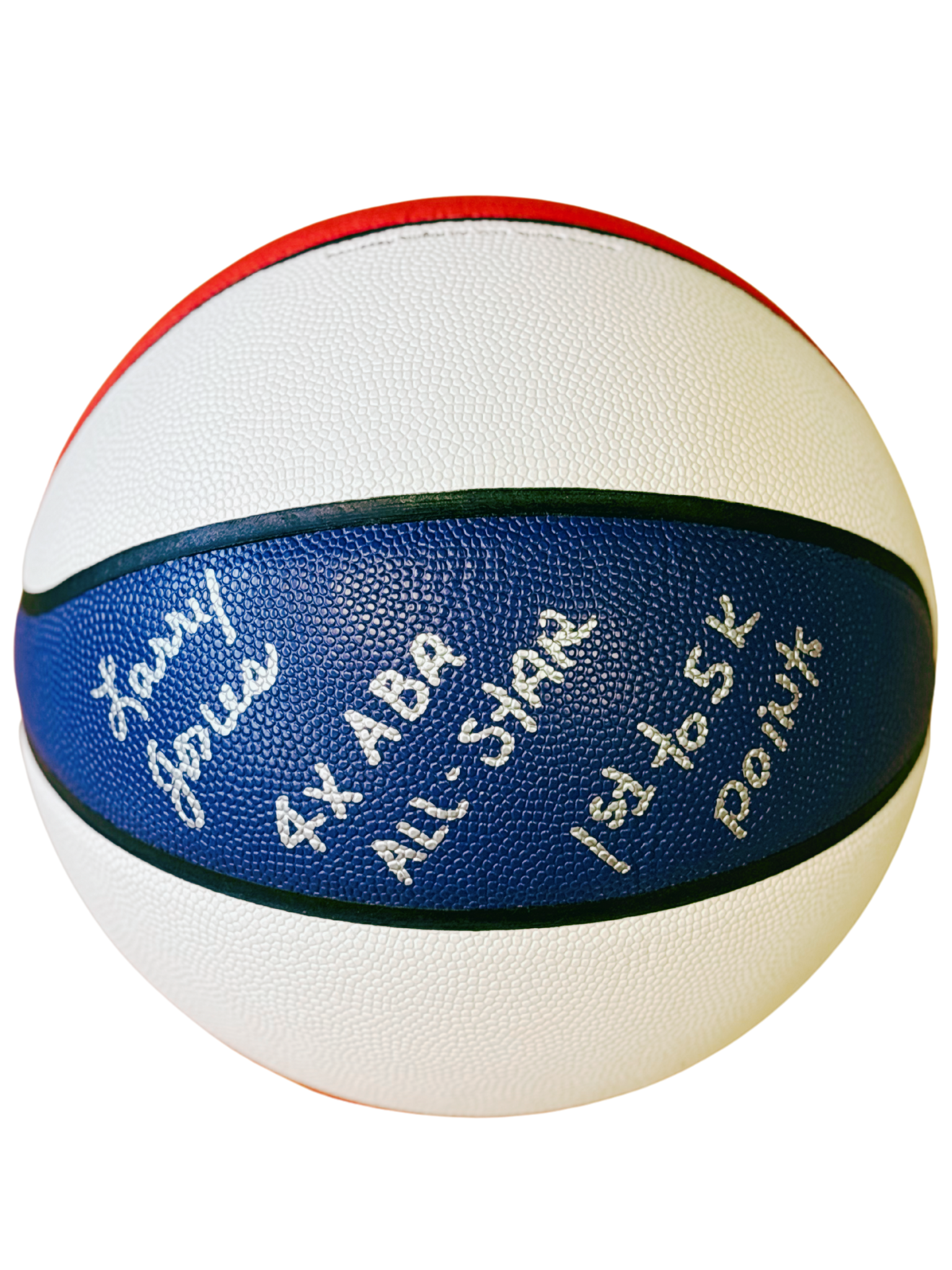 Larry Jones Autographed ABA Basketball