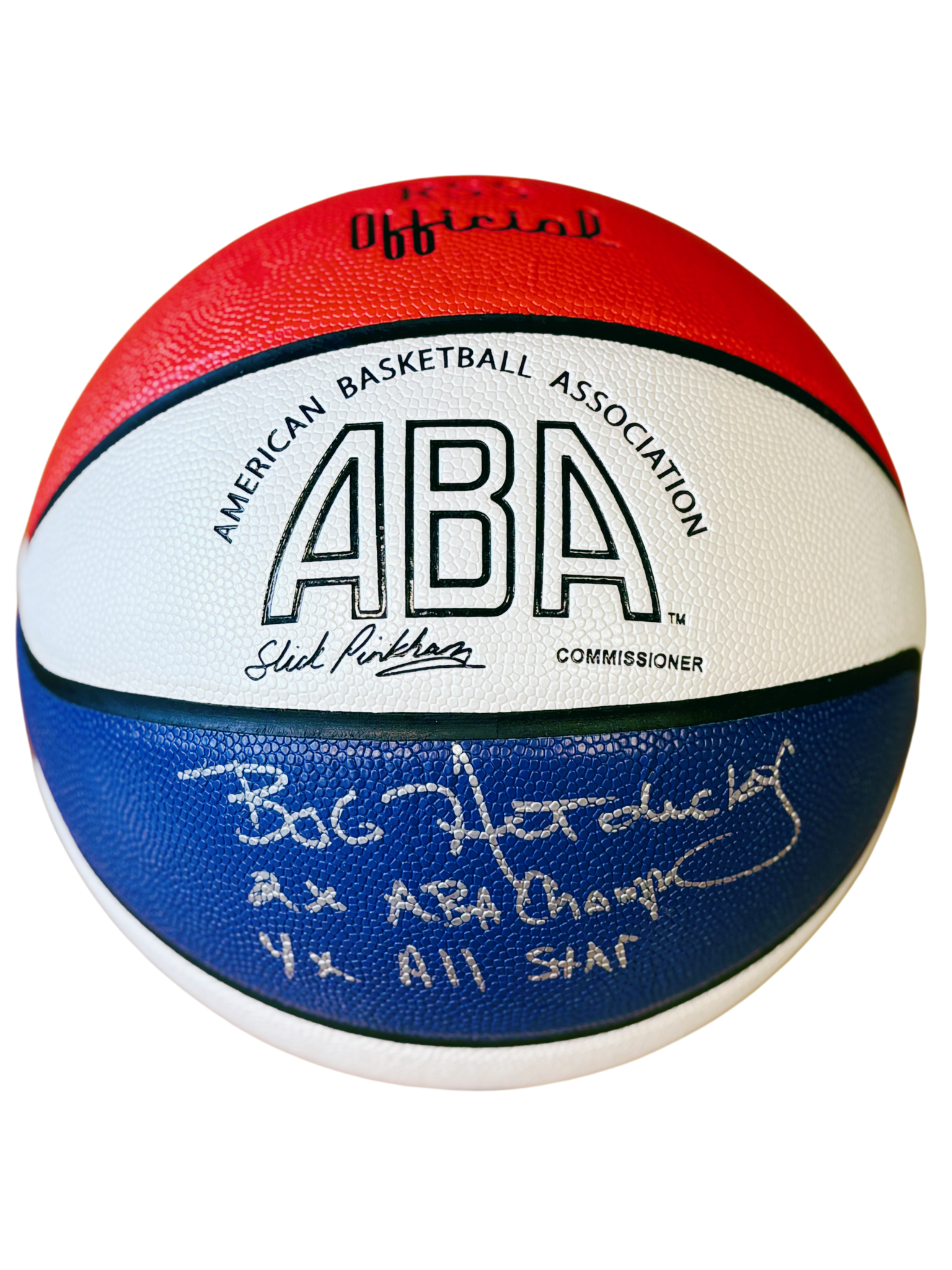 Bob Netolicky Autographed ABA Basketball