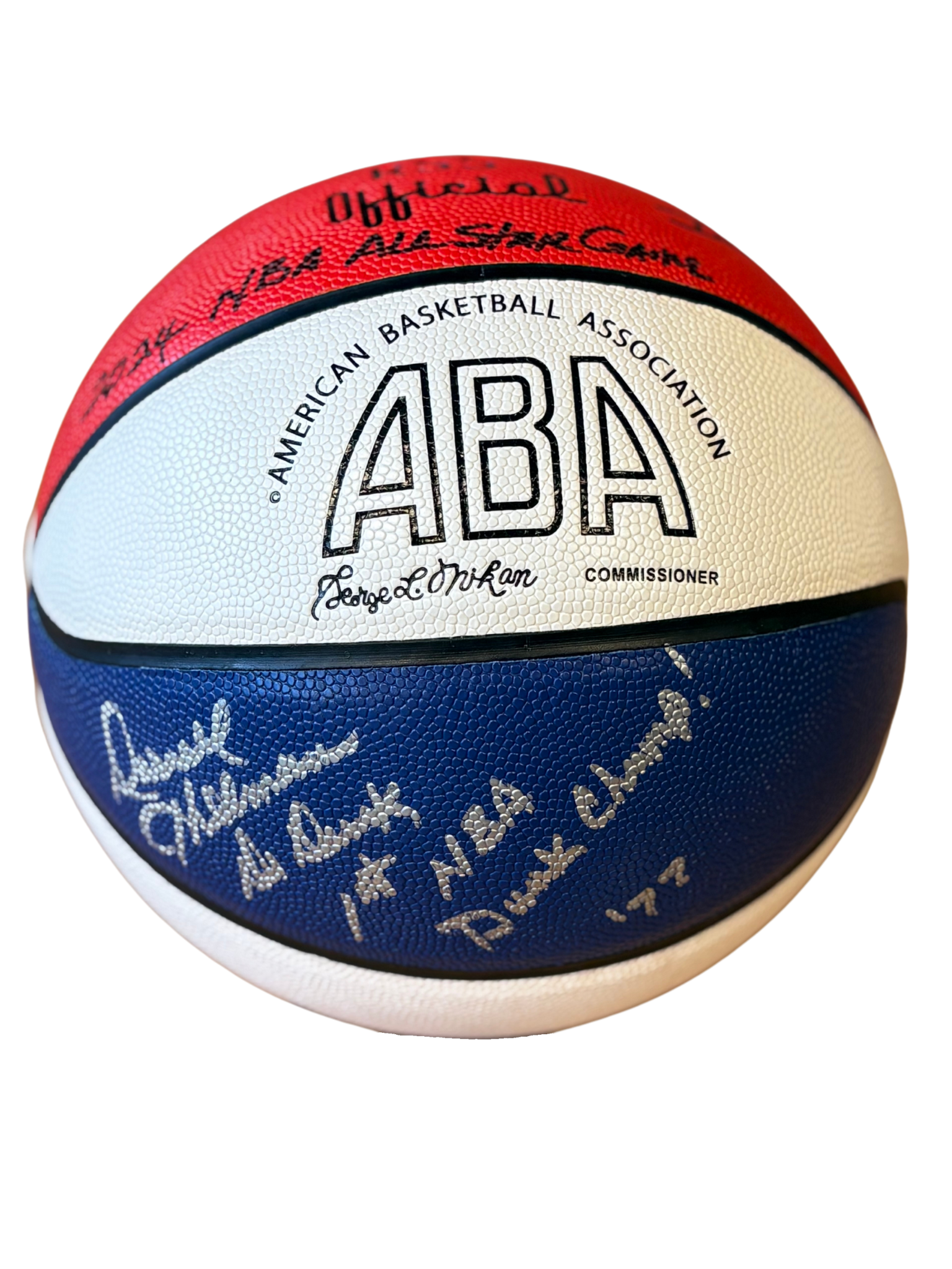 Darnell Hillman Autographed ABA Basketball All-Star Edition