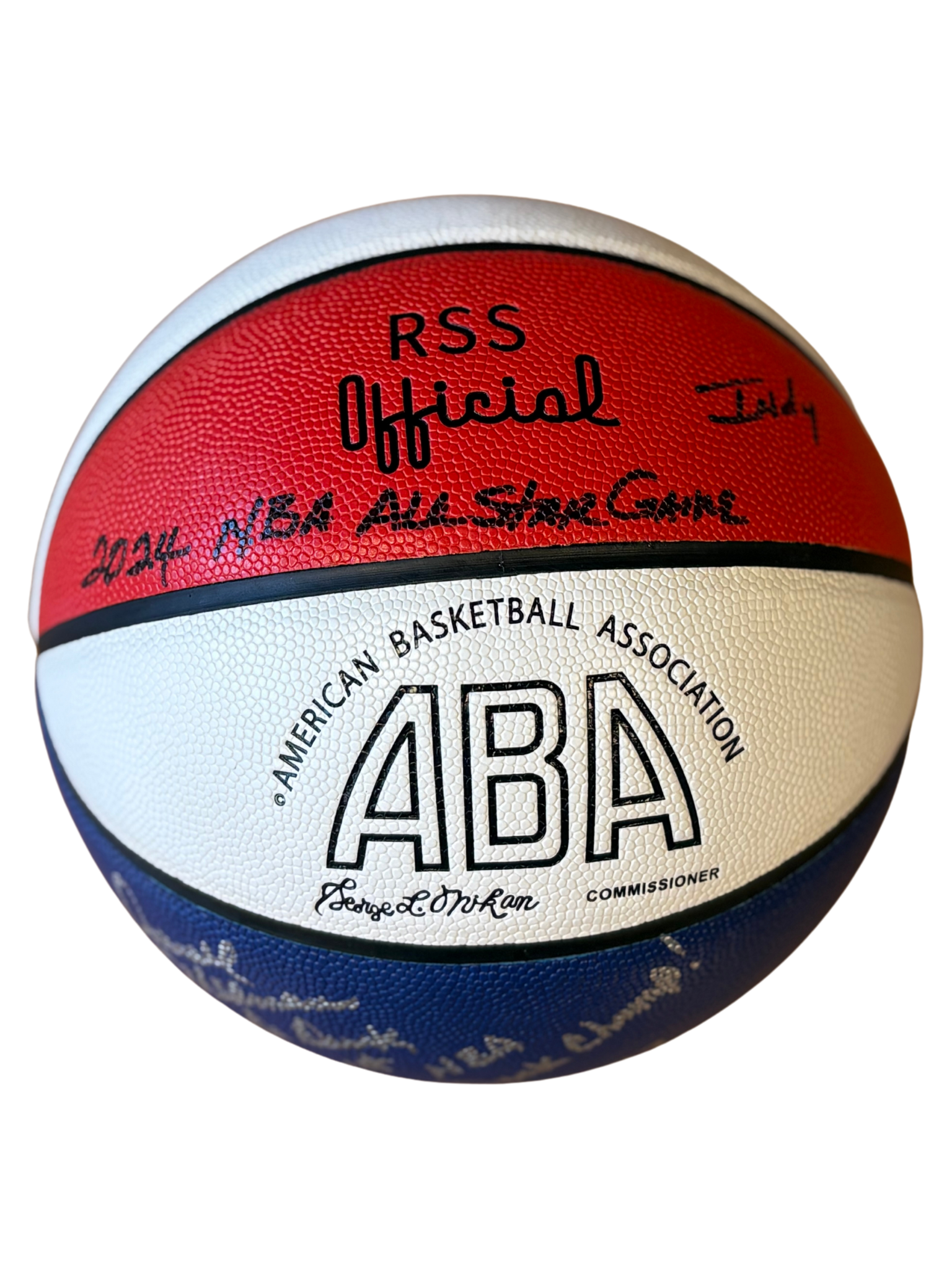 Darnell Hillman Autographed ABA Basketball All-Star Edition