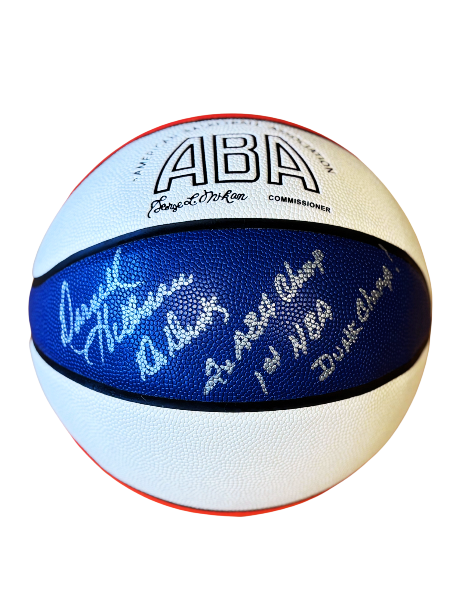 Darnell Hillman Autographed ABA Basketball