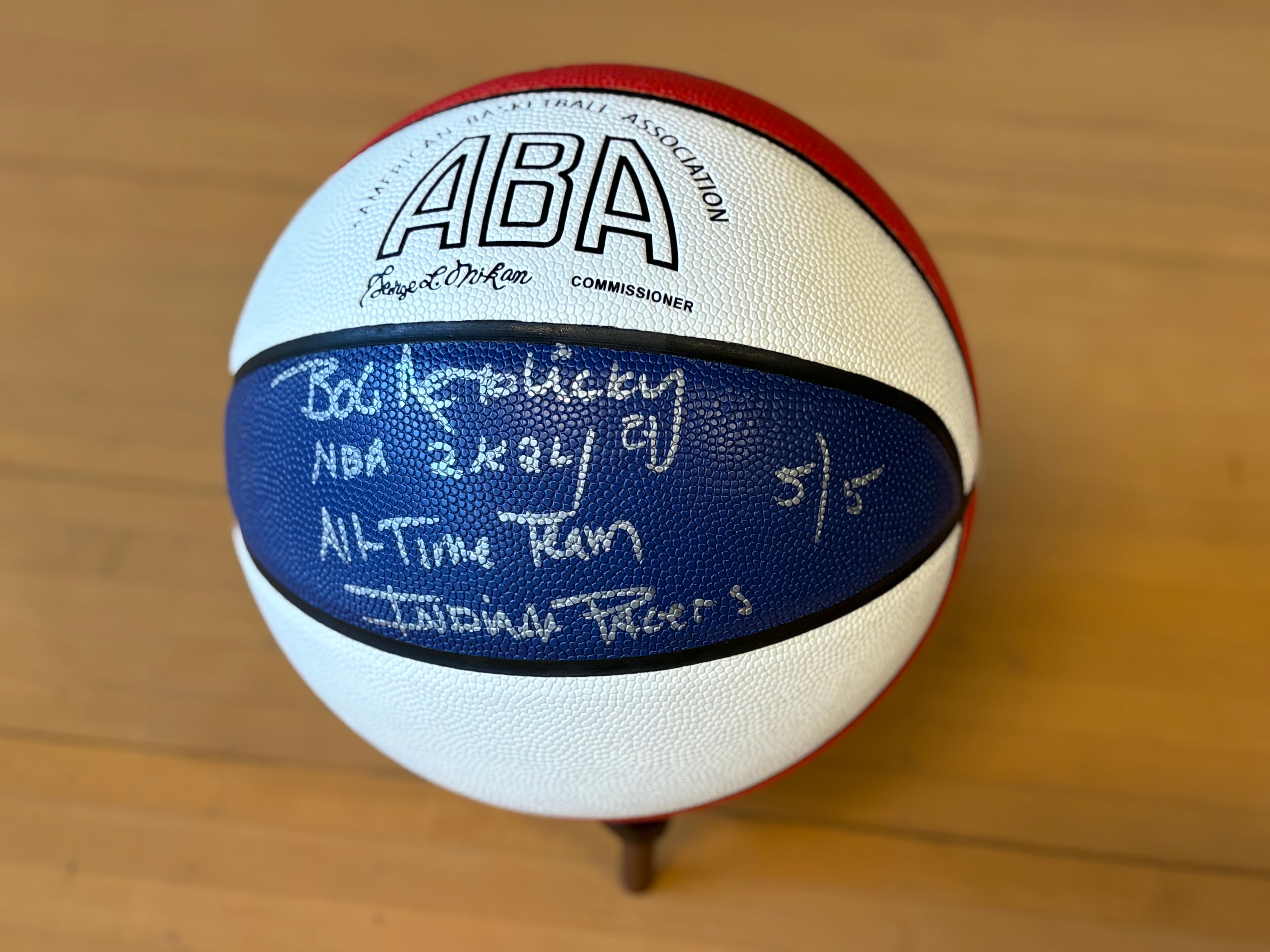 Bob Netolicky Autographed ABA Basketball Limited Edition