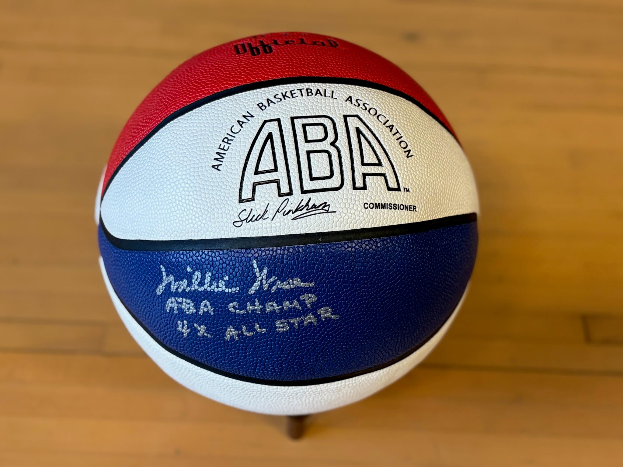 Willie Wise Autographed ABA Basketball